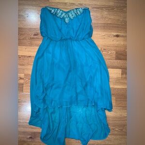 As U Wish Teal Formal Dress